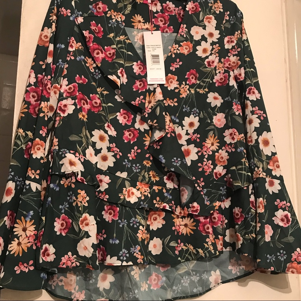 (NWT) Parker Floral Print Blouse.